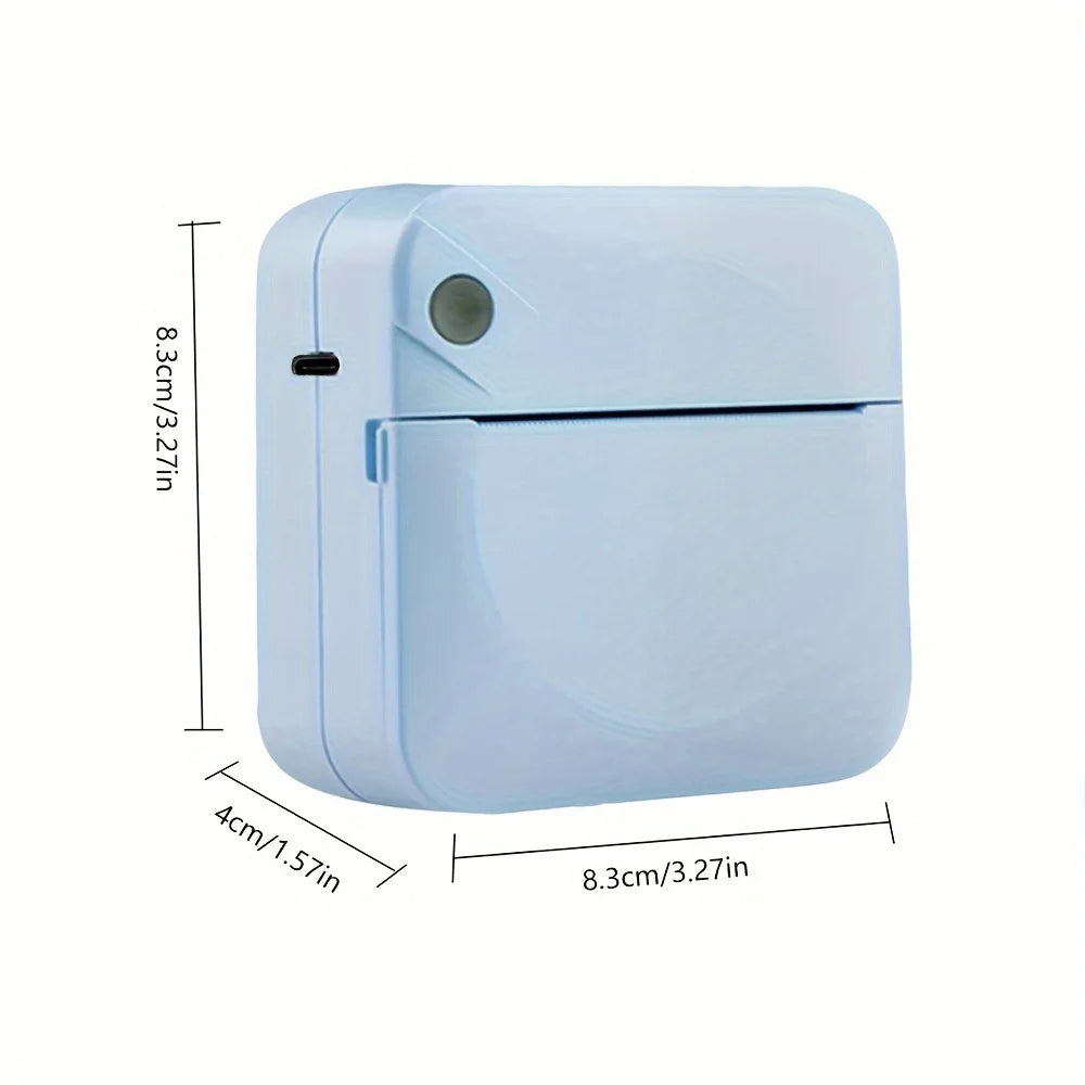 Portable Mini Printer - Wireless Wireless, Inkless Thermal Photo Printer for iOS & Android, Ideal for Gifts, Study Notes, Labels