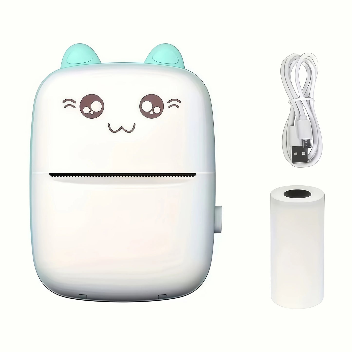 [Portable Mini Printer Set] Multifunctional Portable Mini Printer Set, Optional with Thermal Paper, Self-Adhesive Stickers