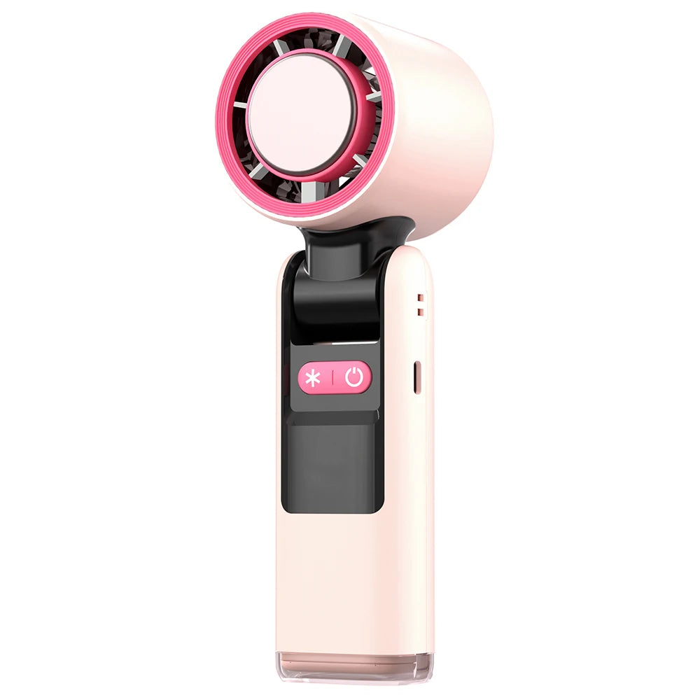 4000mAh Portable Mini Turbo Fan, 199 Wind Speeds, Rechargeable, Semiconductor Refrigeration, Suitable for Personal & Travel