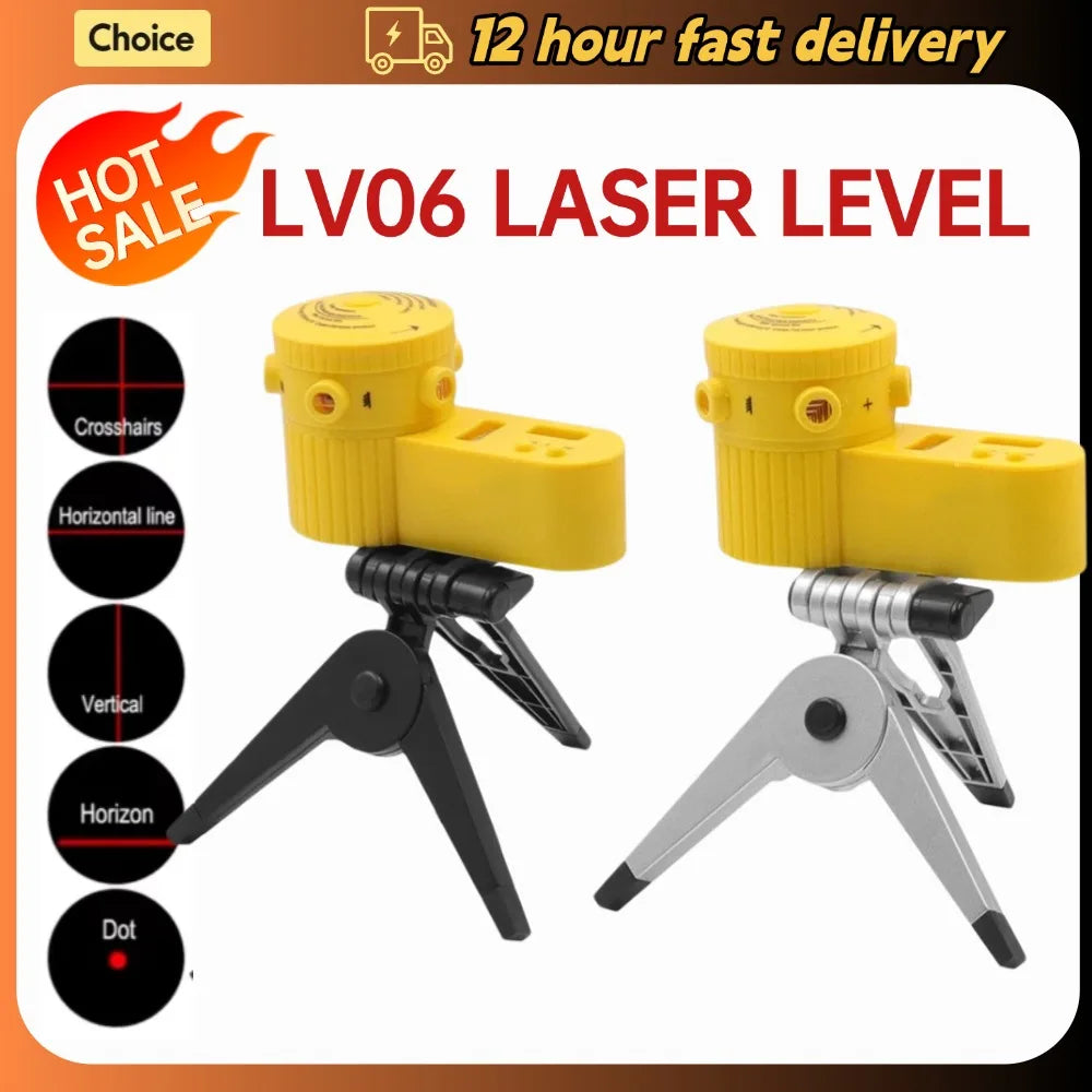 4-in-1 Laser Level Ruler – Horizontal & Vertical Measuring Tool with Tripod