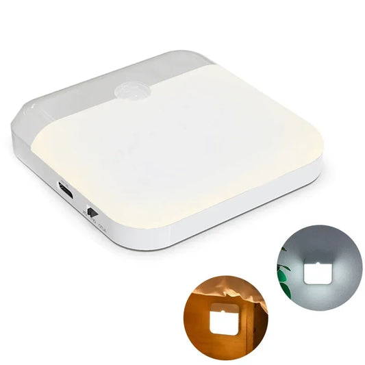 Motion Sensor LED Cabinet Light Rechargeable Magnetic Under-Counter Light for Kitchen & Stairs