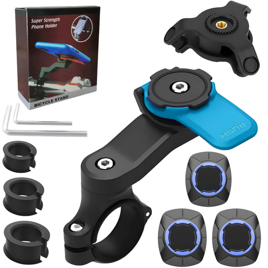 Motorcycle Phone Mount  Bicycle Cell Phone Holder Anti-Shake Bike Cell Phone Holder with Vibration Dampener  Bicycle Accessories