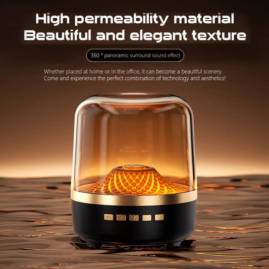 Wireless Bluetooth Speakers Outdoor Portable Loudspeaker Panoramic Surround Sound Effec Subwoofer Breathing Lamp for Android IOS