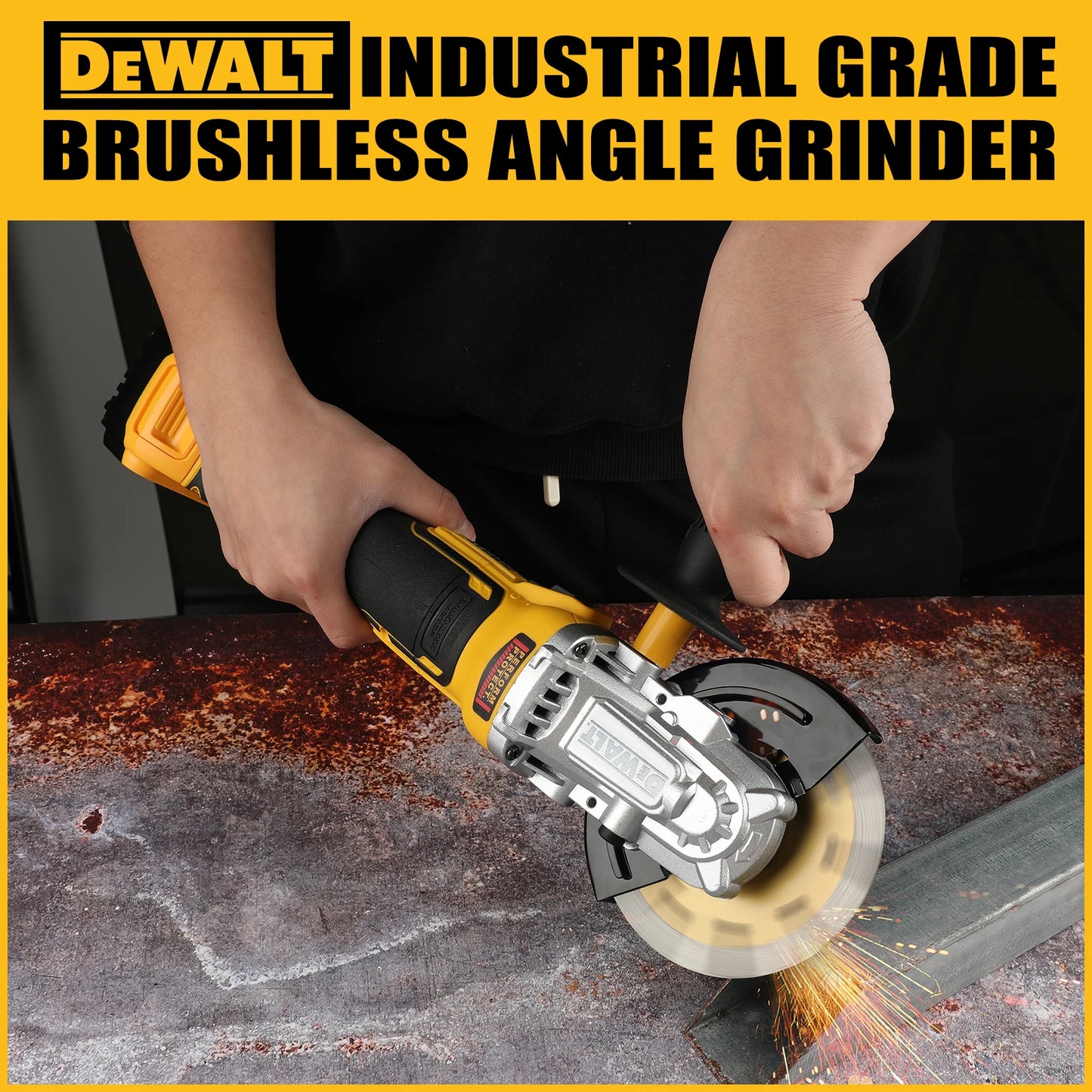 DeWaltcordless brushlessangle grinder,handheld portable 18V electric cutting toolsuitable for construction,DIY and industrial us
