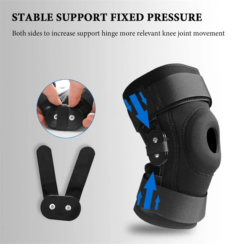 Hinged Knee Brace – Adjustable Patella Support for Pain Relief & Injury Protection