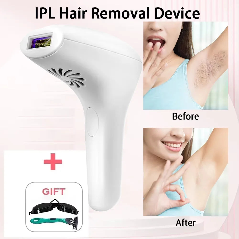 Professional IPL Laser Hair Removal Device Permanent Depilator for Whole Body Women Home Use