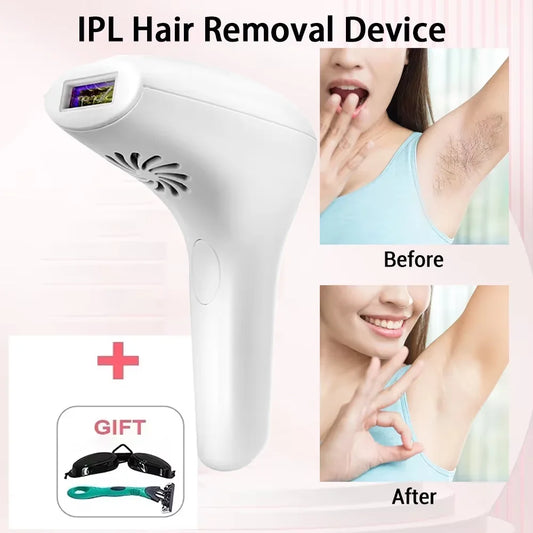 Professional IPL Laser Hair Removal Device Permanent Depilator for Whole Body Women Home Use