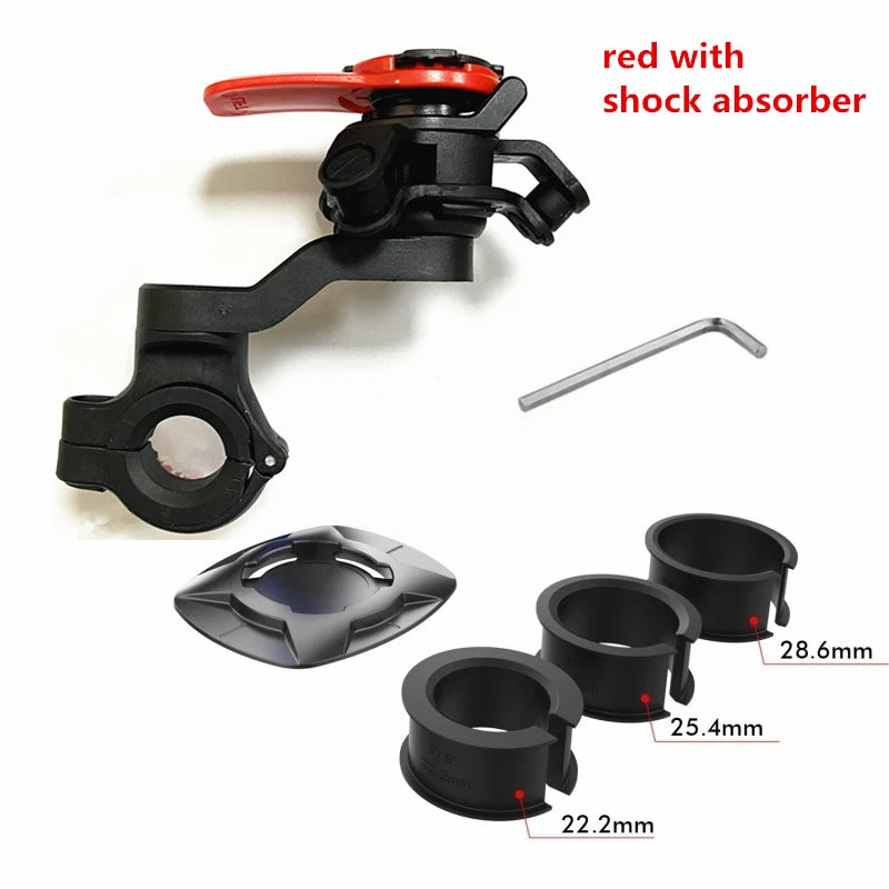 Shock-Resistant Bicycle & Motorcycle Phone Holder with Quick Lock Absorber Stand