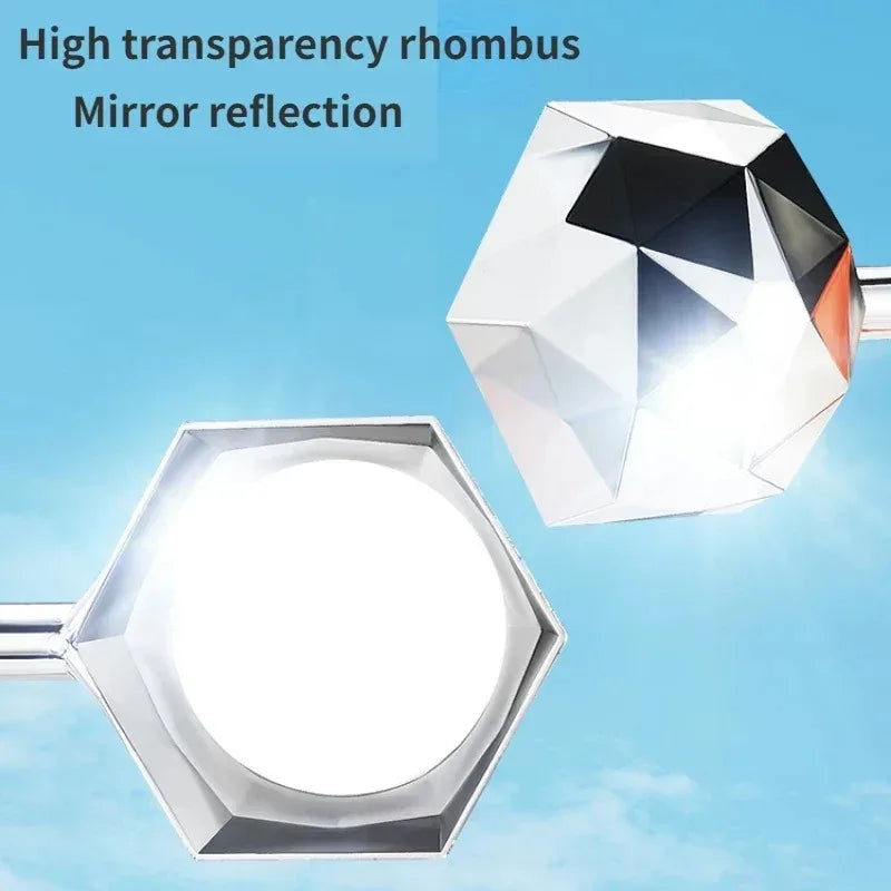 Solar Bird Repeller Ultrasonic 360° Rotating Reflective Pest Repeller for Garden Yard Farm Eco Friendly Outdoor