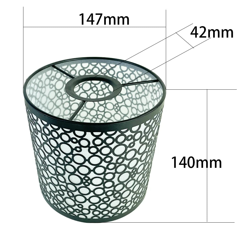 Metal Lamp Shade Classical Elegant Hollow Carving Lampshade For Chandelier Wall Lamp Table Lighting Suitable for E27 Lamp Holder