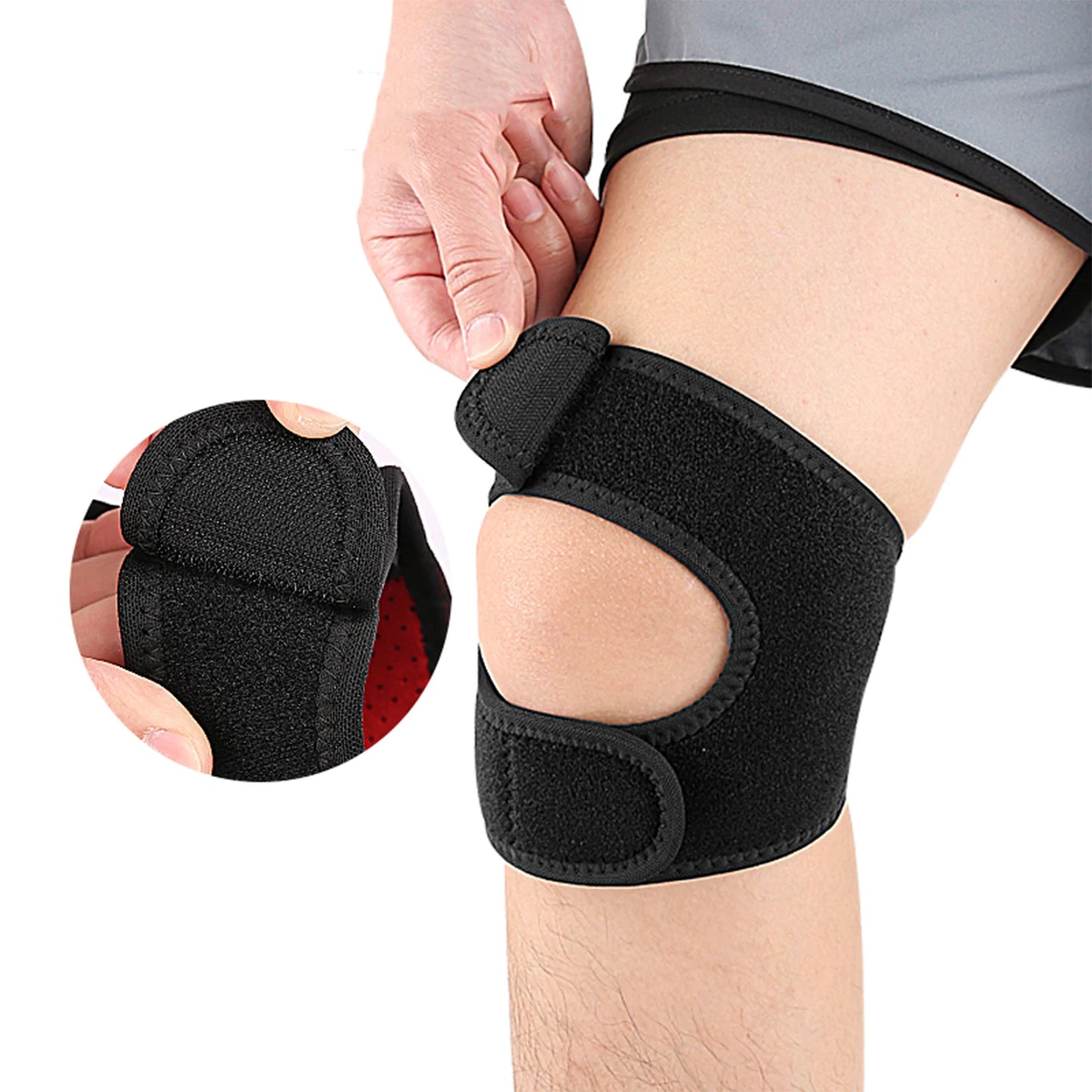 Adjustable Knee Brace – Patella Support with Removable Sponge for Pain Relief