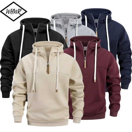 Men's Hoodie Jacket Streetwear Long Sleeve Sweatshirts Zipper Hooded Pullover Male Sportswear Autumn Men Clothing Streetwear